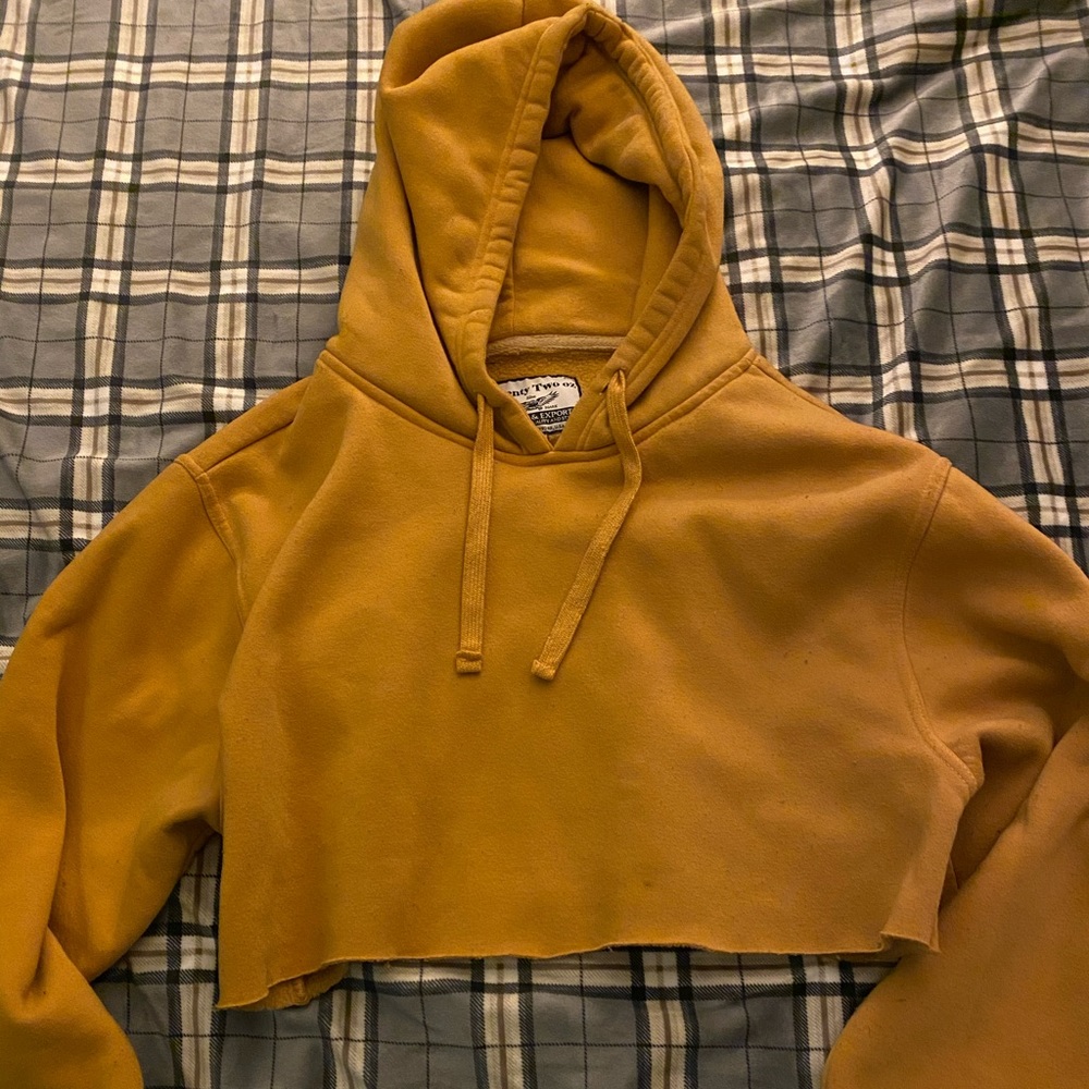 Cropped Hoodie— Yellow